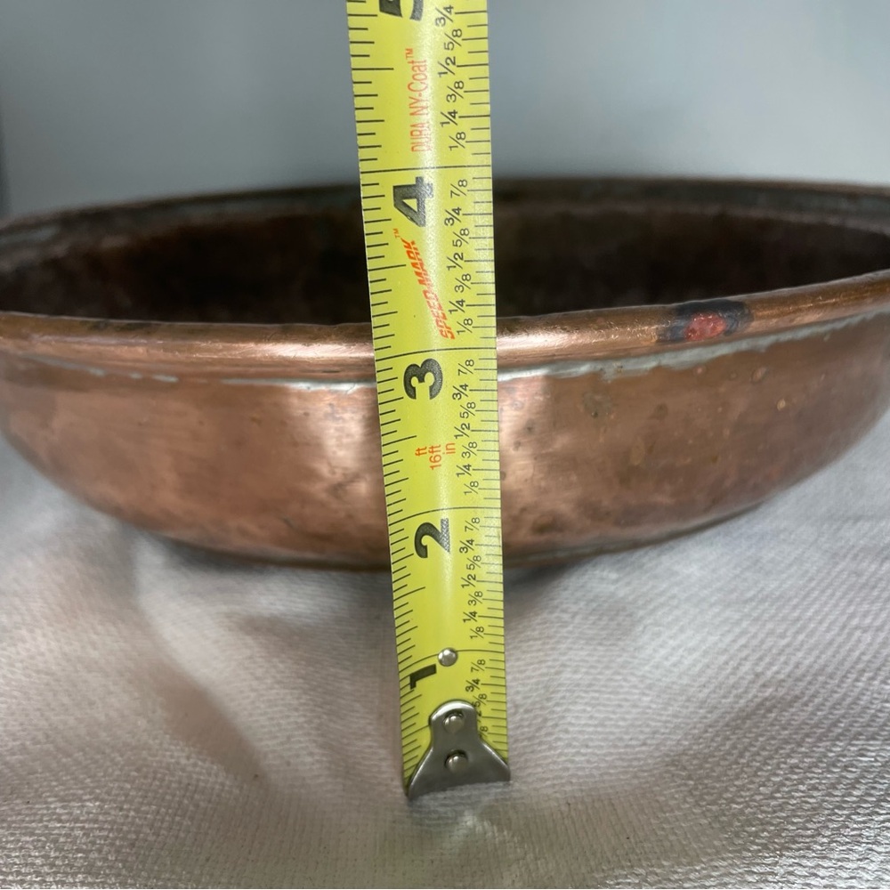 Copper Strainer Sifter Brass Handle Colander Country Kitchen Farmhouse Vintage - Picture 11 of 11